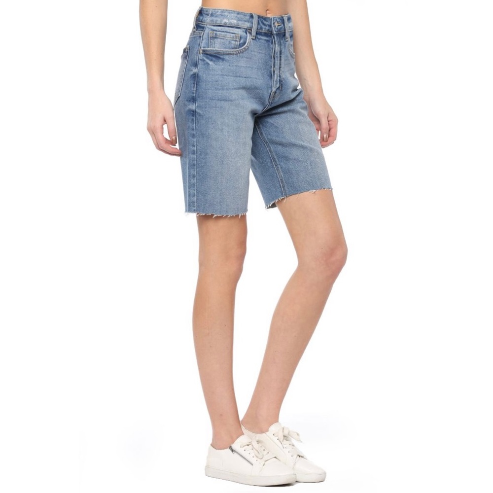 Cello | High Rise Cut-Off Jean Shorts